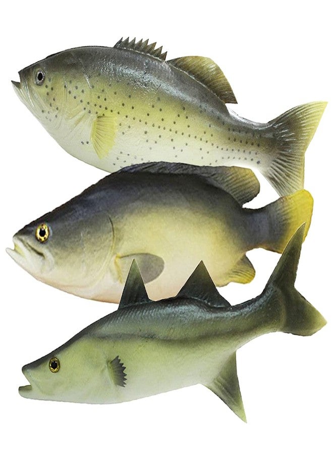 Wayber 3 Pcs Simulated Fake Fish Model, Lifelike Artificial Sea Food Set for Home Decoration, Aquarium Display Ornaments, Stage Drama & Photography Prop - Image 1